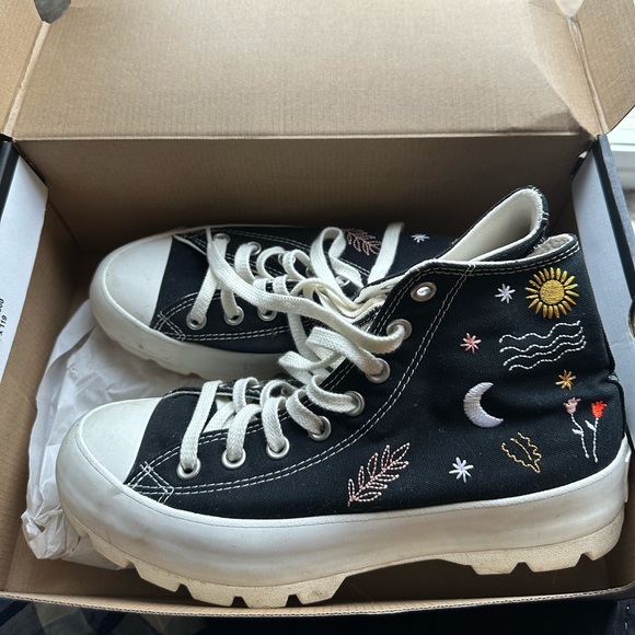 Converse All-Star “It’s Okay To Wander” Lugged Hi-Tops - Picture 1 of 4